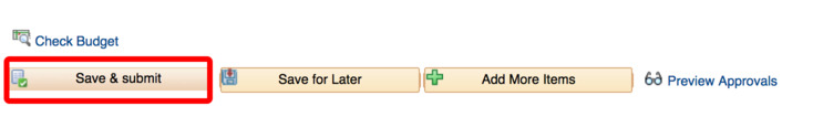 screenshot of the save and submit button